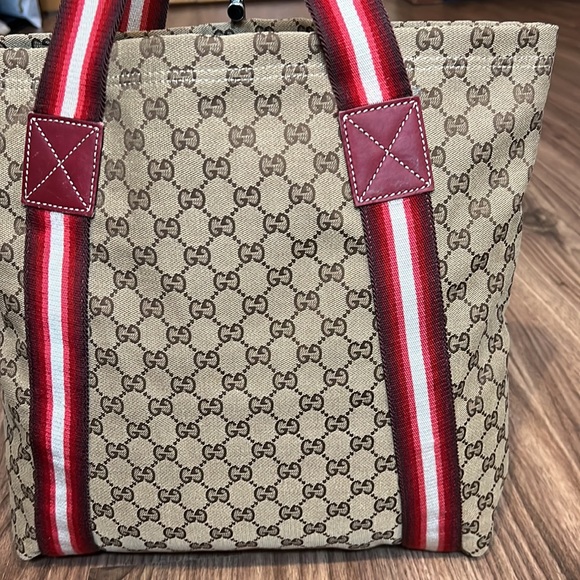 A37- π― % authentic Gucci totes bag - Picture 9 of 16